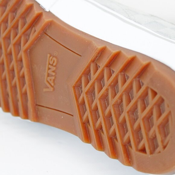 Vans Old Skool Grey Stacked Emboss Check Sneakers: Size 9 - Picture 6 of 8